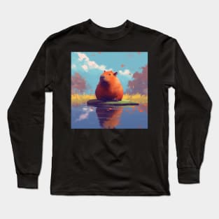 In Love with Capybaras: Delightful and Enchanting Long Sleeve T-Shirt